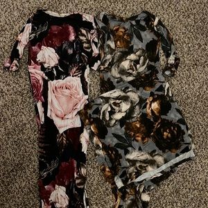 2 posh peanut gowns + 1 blanket 0-3month